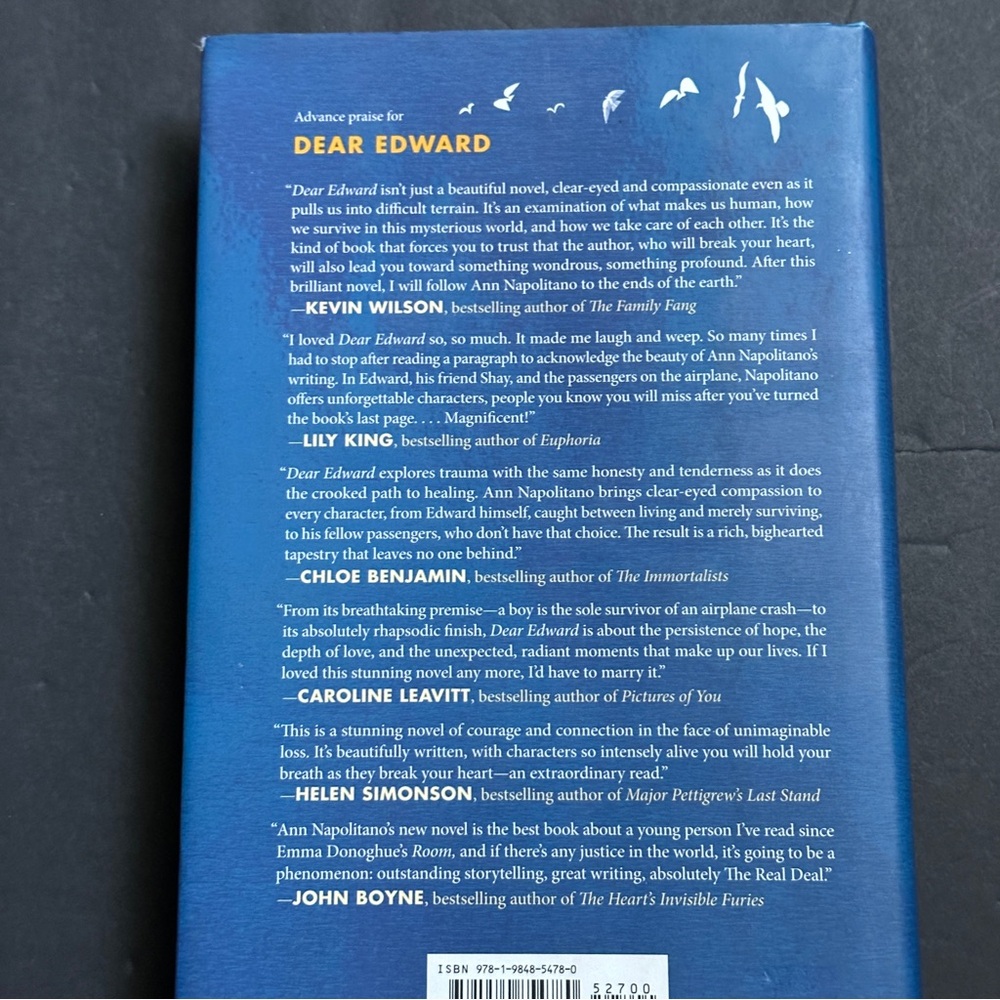 Dear Edward: A Novel by Ann Napolitano | Literary Fiction | Hardcover Book - Picture 2 of 10